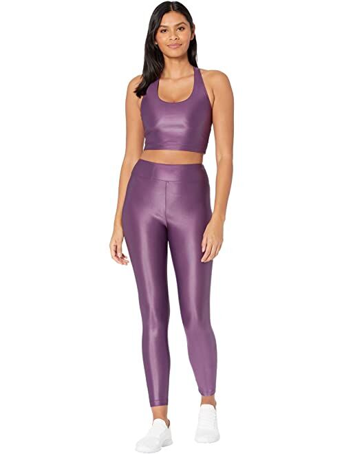 Koral Lustrous Women's Ankle Length Shiny High-Rise Leggings