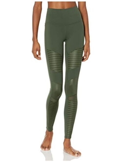 ALO Women's High Waisted Solid Moto Leggings