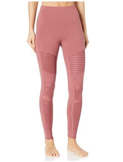 ALO Women's High Waisted Solid Moto Leggings