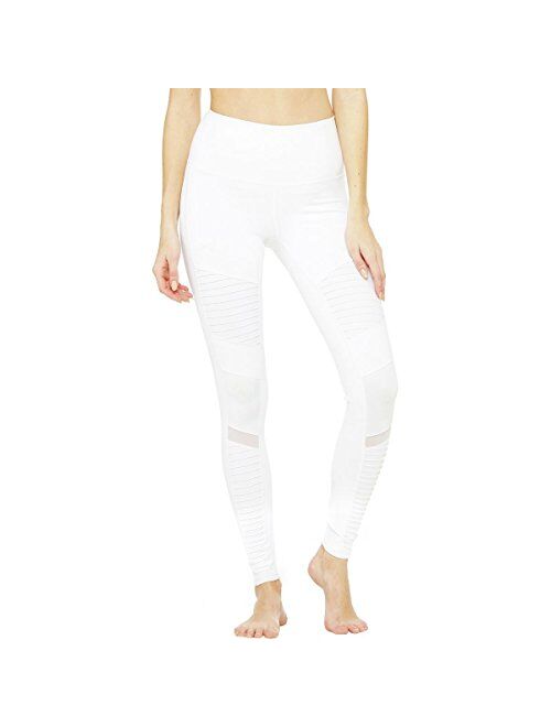 Alo Yoga ALO Women's High Waisted Solid Moto Leggings