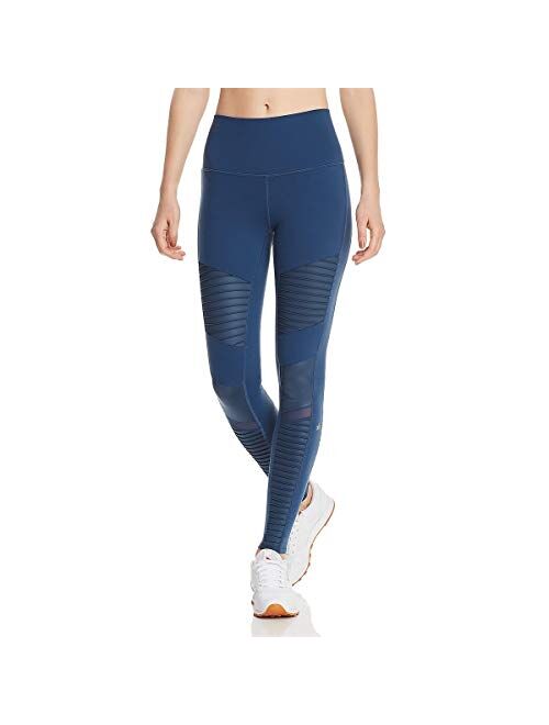 Alo Yoga ALO Women's High Waisted Solid Moto Leggings