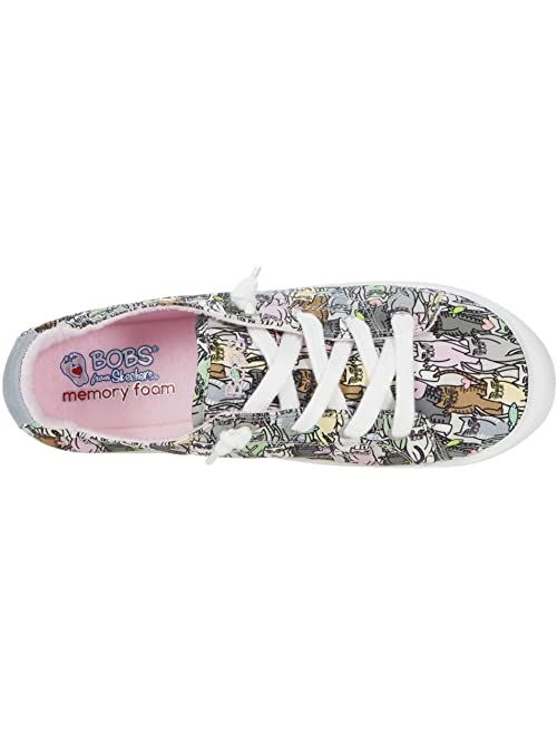 SKECHERS Canvas Beach Bingo - Kitten Bitten Casual Slip-On Sneaker