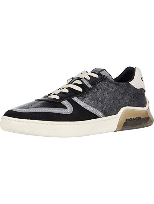 Coach Signature Tech Court Round Toe Low Ankle Sneaker