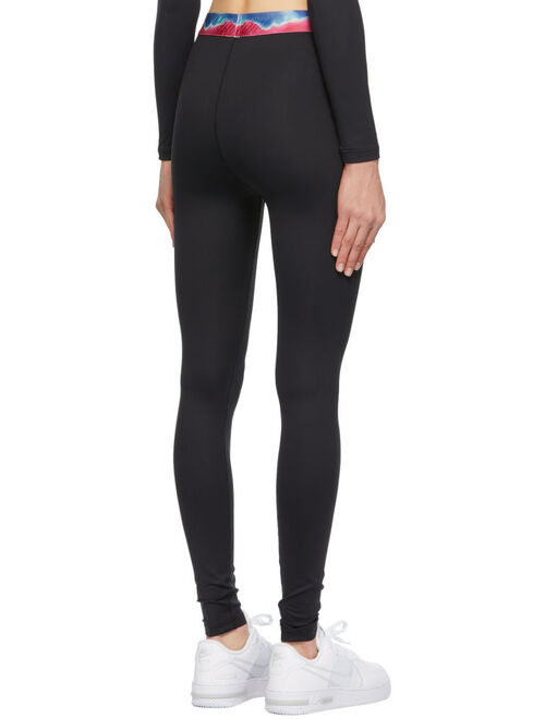 MSGM Black 'Active' High-Rise Leggings