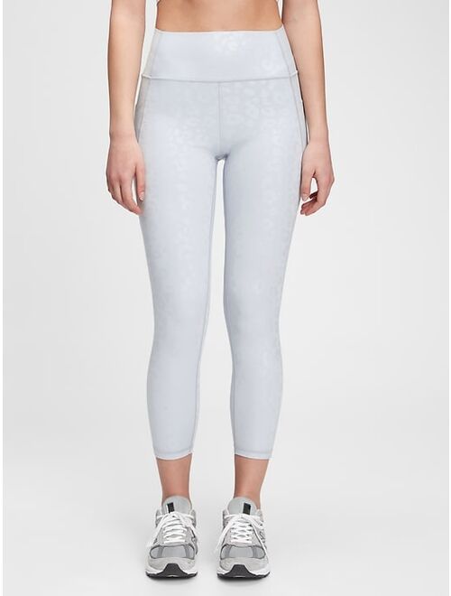 GapFit High Rise Print Pocket 7/8 Leggings in Sculpt Revolution