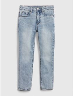 Kids Athletic Taper Jeans with Washwell
