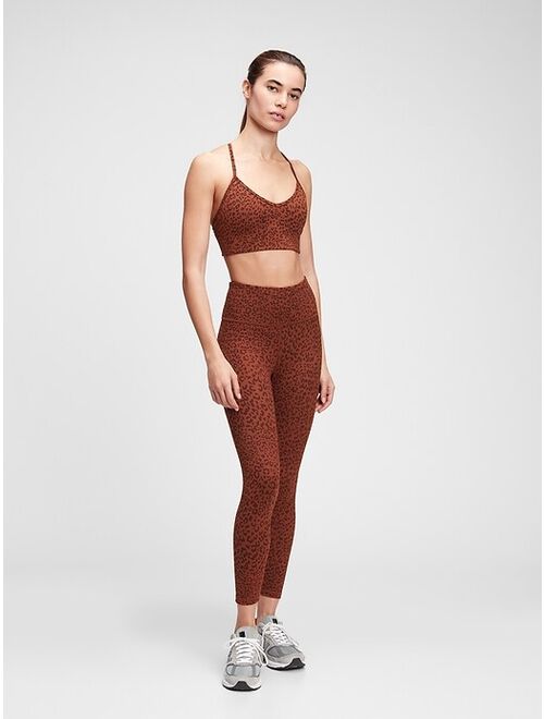 GapFit High Rise Blackout Jacquard 7/8 Leggings