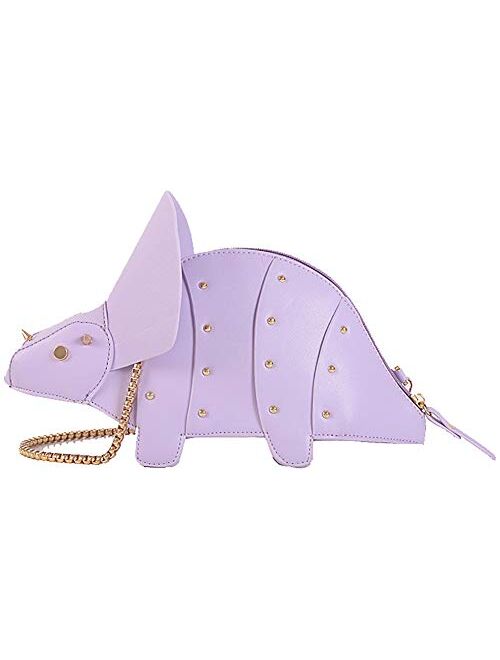 QZUnique Shoulder Handbags Women 3D Unicorn Purse Animal Style Bags Zipper Crossbody Wallet Clutch Messenger Bag White