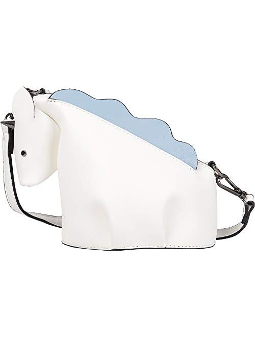 QZUnique Shoulder Handbags Women 3D Unicorn Purse Animal Style Bags Zipper Crossbody Wallet Clutch Messenger Bag White