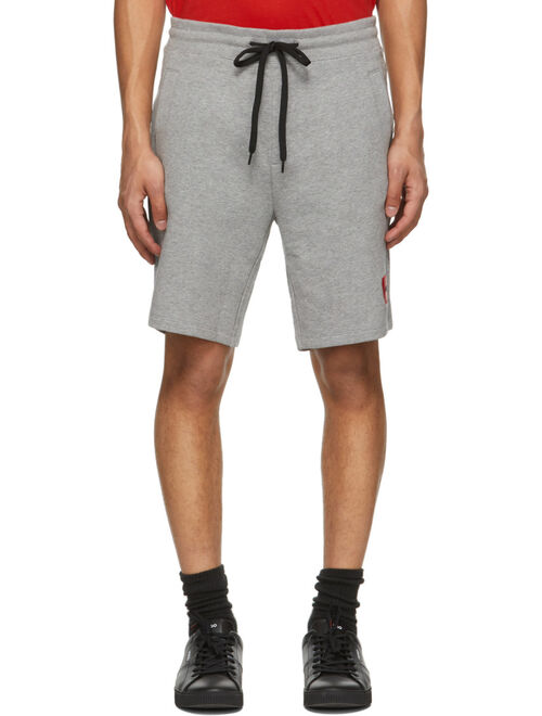 Grey Diz212 Elastic Waist Shorts