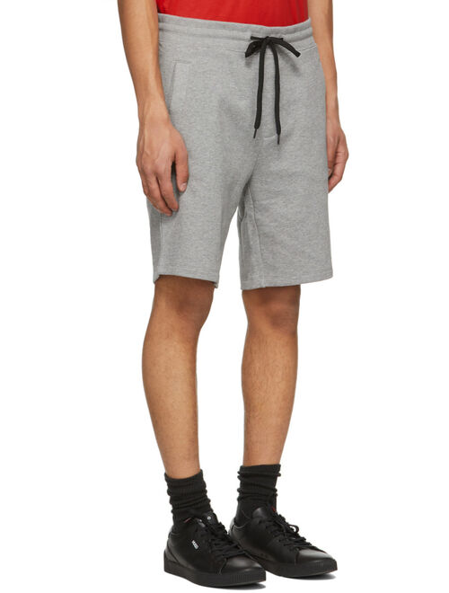 Grey Diz212 Elastic Waist Shorts