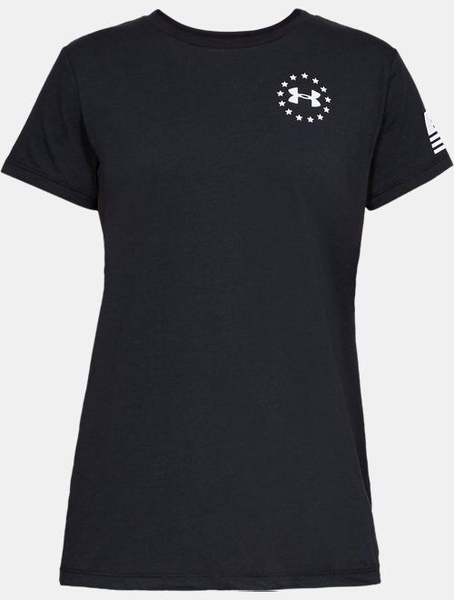 Under Armour Women's Solid Short Sleeve UA Freedom Flag T-Shirt