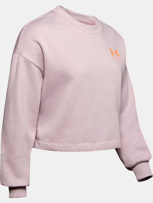 Under Armour Women's UA Rival Fleece Graphic LC Crew