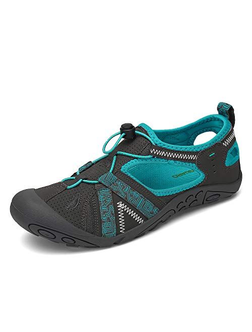 SAGUARO Women's Sport Sandal Closed Toe Breathable Summer Outdoor Hiking Shoes