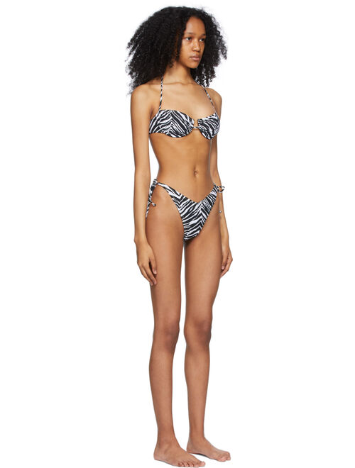 Black & White Zebra Penny Bikini