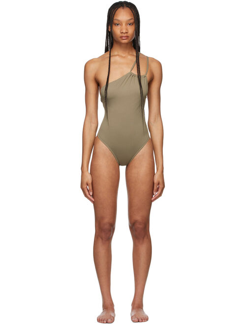 Grey Ferret One-Piece Swimsuit