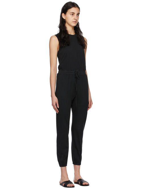 Black Classic Jersey Jumpsuit