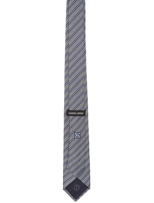 Blue Jacquard Stripe Tie