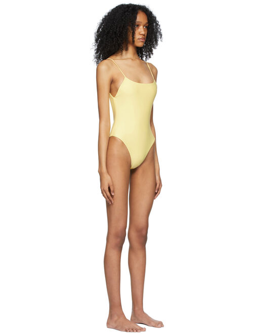 Yellow Trophy One-Piece Swimsuit