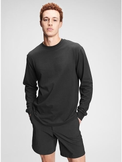 Crew Neck Long Sleeve Relaxed T-Shirt