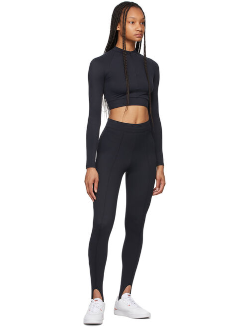 Norba Black Stirrup Sport Leggings