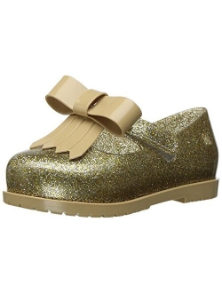 mini melissa Unisex-Child Mini Classic Baby Ii Mary Jane Golden Ballet Flat