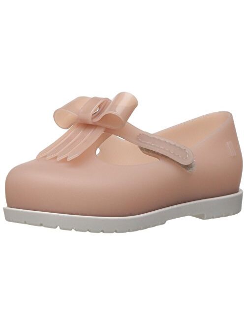 mini melissa Unisex-Child Mini Classic Baby Ii Mary Jane Golden Ballet Flat