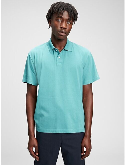 GAP Organic Cotton Relaxed Fit Polo T-Shirt