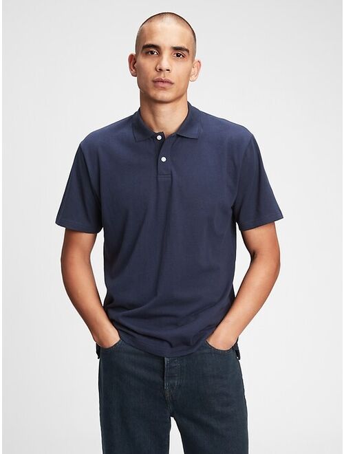 GAP Organic Cotton Relaxed Fit Polo T-Shirt