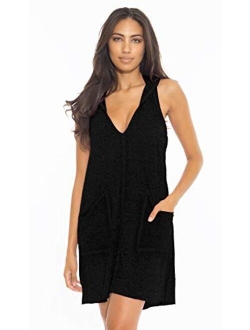 BECCA by Rebecca Virtue Beach Date Hooded T-Shirt Dress Cover-Up