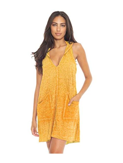 BECCA by Rebecca Virtue Beach Date Hooded T-Shirt Dress Cover-Up