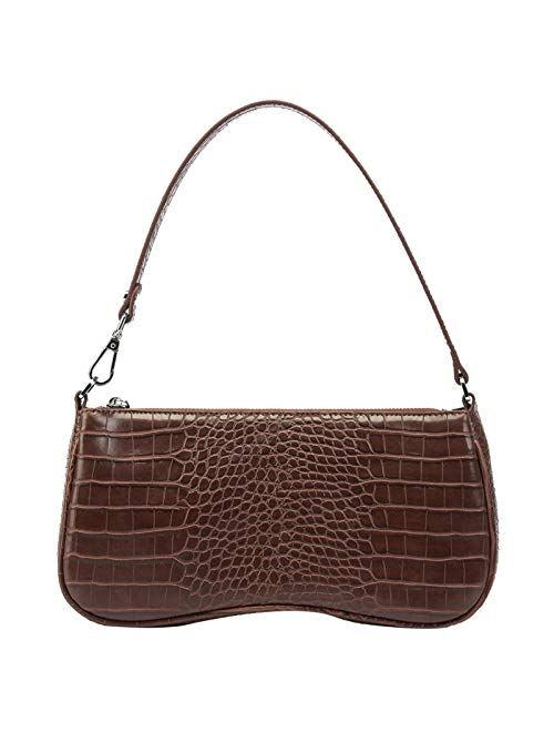 JW PEI 90s Shoulder Bag for Women Vegan Leather Crocodile Purse Classic Clutch Handbag