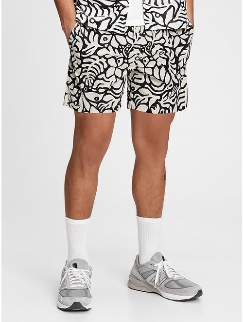 GAP 6" E-Waist Swim Trunks