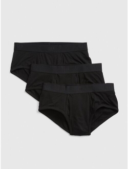 Elastic Waist Basic Briefs (3-Pack)