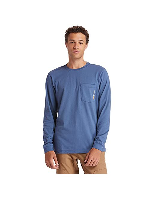 Timberland PRO FR Cotton Core Long Sleeve Pocket T-Shirt with Logo