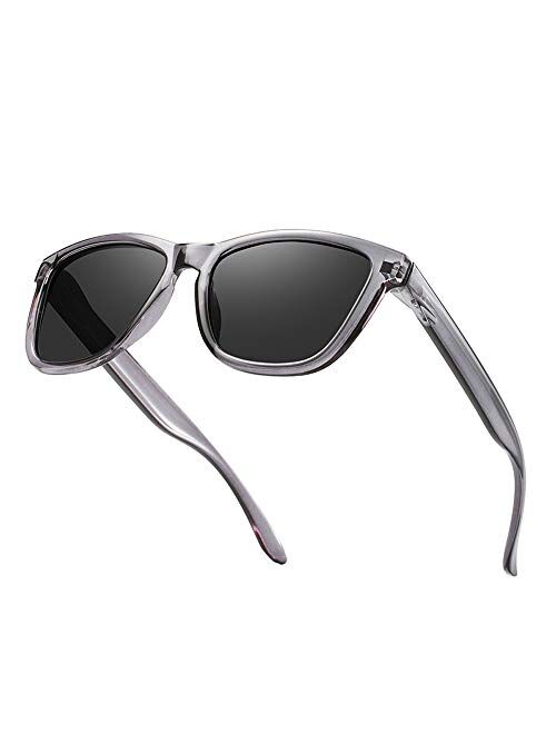 Dollger Polarized Sunglasses for Men Women Retro Classic UV400 Protection Sunglasses