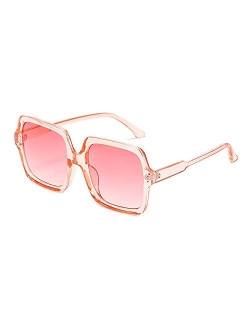 Oversized Square Sunglasses for Women Big Large Wide Fashion Shades for Men 100% UV Protection Unisex