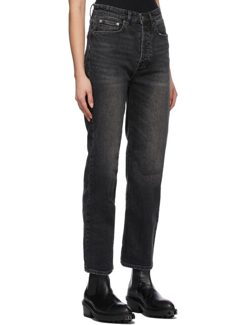 Ksubi Women's Straight Black Brooklyn Jeans