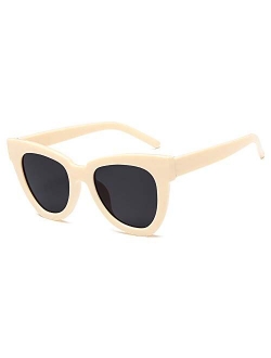 Retro Cat Eye Sunglasses Women Men Vintage Square Tortoise Shell Fashion Cateye Sunglasses