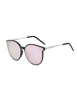 Round Polarized cat eye sunglasses for women men fashion shades