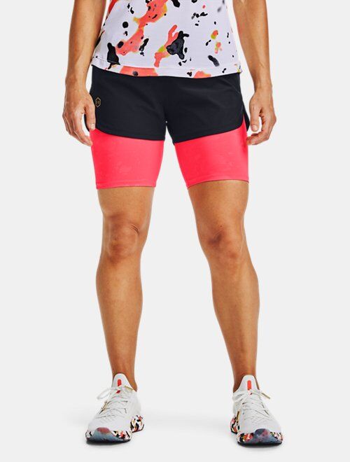 Under Armour Women's UA RUSH™ Run Upstream Camo 2-in-1 Shorts