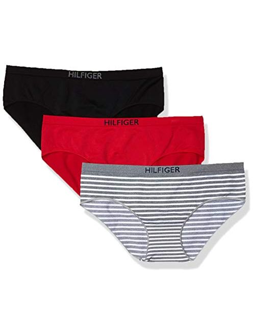 Tommy Hilfiger Women's Seamless Hipster Underwear Panty, 3 Pack