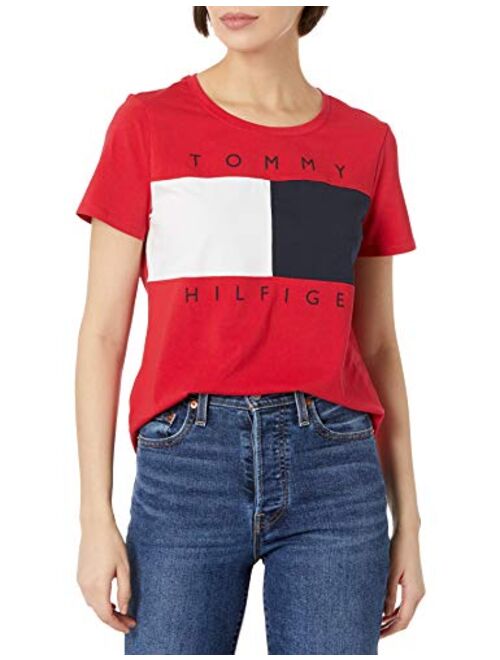 Tommy Hilfiger Women's Short Sleeve Logo T-Shirt