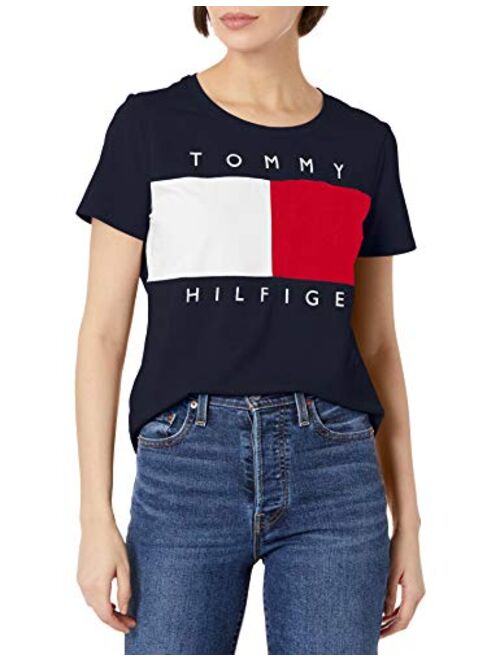 Tommy Hilfiger Women's Short Sleeve Logo T-Shirt