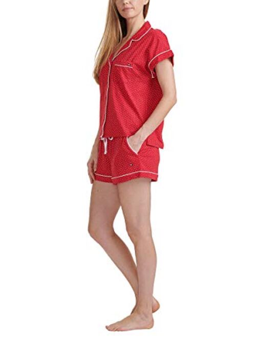 Tommy Hilfiger Womens 2 Piece Pajama Shorts Set