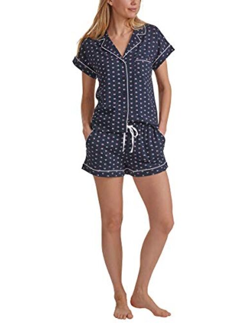 Tommy Hilfiger Womens 2 Piece Pajama Shorts Set