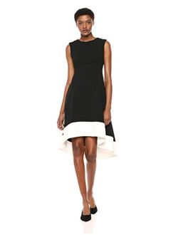 Women's High Low Fit and Flare Dress