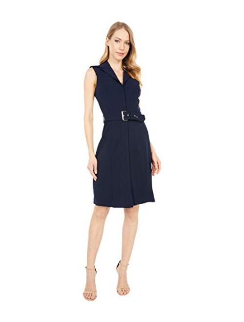 Tommy Hilfiger Women's Classic Scuba Zip Up Dress