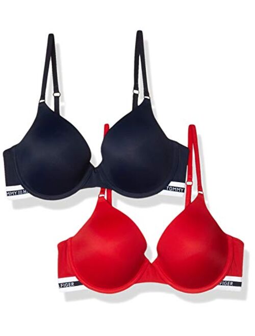 Tommy Hilfiger Women's Comfort Push Up Underwire Bra, 2 Pack