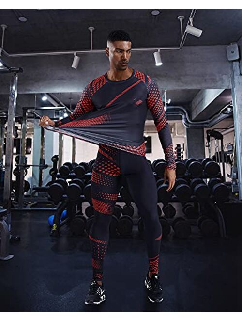 Buy CANGHPGIN Men's Compression Pants Sports Tights for Men Gym Running  Baselayer Cool Dry Workout Athletic Leggings online